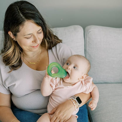 Dr. Brown's AquaCool Water-Filled Teether, Cooling Baby Teether Toy for Sore Gums, Avocado Toast Shapes, BPA Free, 3m+, 2-Pack