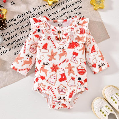 Aalizzwell Preemie Newborn Infant Baby Girls Clothes Ribbed Bodysuit Pants Set Fall Winter Outfits