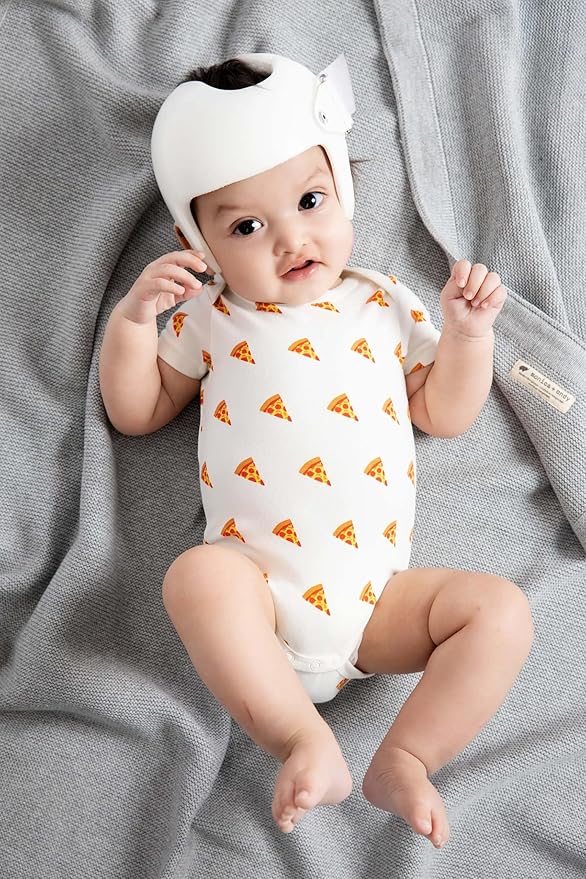 MONICA + ANDY Short Sleeve Jack & Jill Bodysuit, 100% Organic Baby Clothes for Girls & Boys, Newborn, Infant & Preemie Sizes