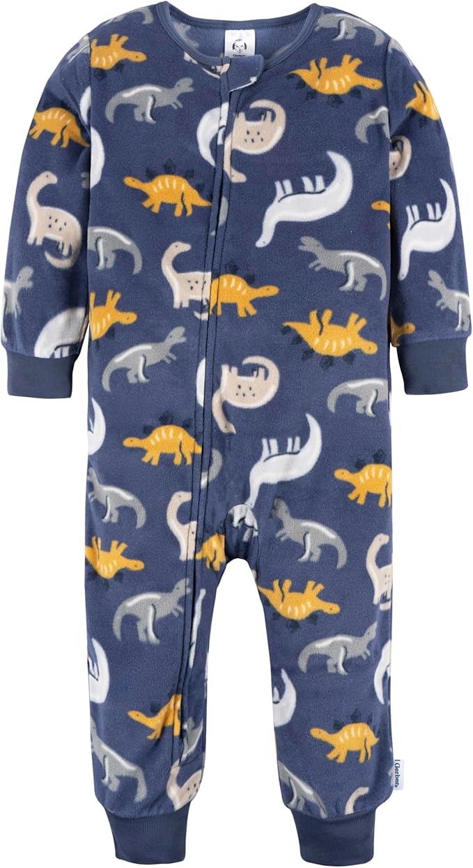 Gerber baby-boys Fleece Footless Pajamas 3-pack