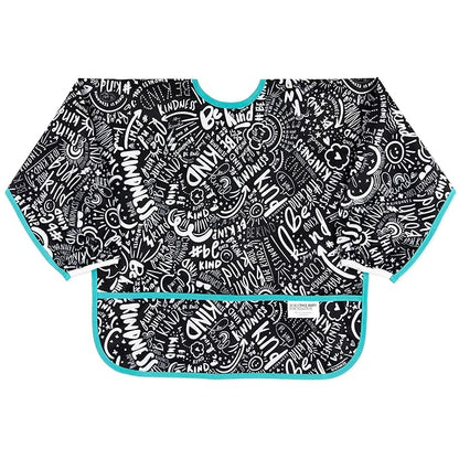Bumkins Sleeved Bib for Girl or Boy, Baby and Toddler for 6-24 Mos, Essential Must Have for Eating, Feeding, Baby Led Weaning Supplies, Long Sleeve Mess Saving Food Catcher, Born This Way