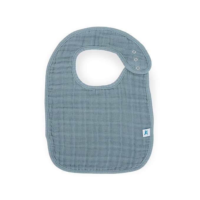 Little Unicorn Premium Classic Bib 3 pack | Adjustable as baby grows | Soft fabric on skin | Great for first time eaters (Georgia Peach)