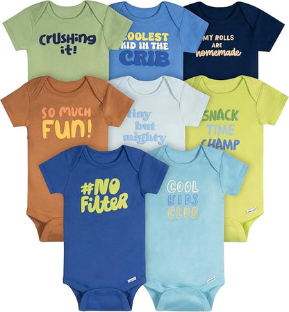 Onesies Brand unisex-baby 8-pack Short Sleeve Mix & Match Bodysuits
