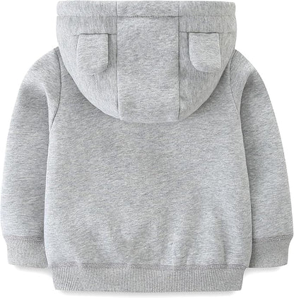 Baby Girls Boys Warm Adorable Hooded Zip Coat for Fall Spring Outerwear 3-24M Kids Jacket