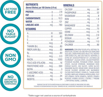 Enfamil Nutramigen Hypoallergenic Baby Formula with Iron, Lactose Free, Colic Relief from Cow's Milk Allergy Starts in 24 Hours, Brain Building DHA, Probiotic LGG for Immune Support, 27.8 Oz Can (Pack of 2)