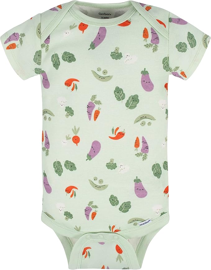 Gerber Unisex Baby 5-Pack Short-Sleeve Onesies