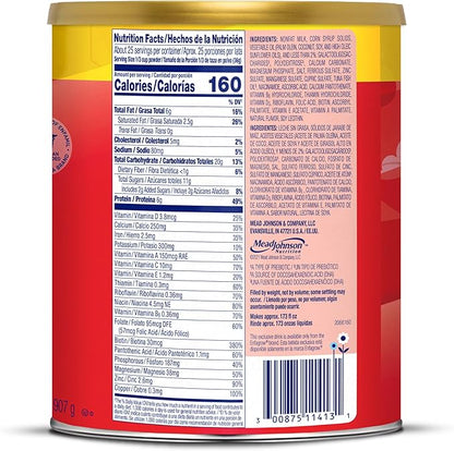 Enfagrow Premium Toddler Nutritional Drink, Made with Real Milk, Brain-Building Omega-3 DHA, Nutrients and Prebiotics for Growth & Immune Support, Non-GMO, Toddler Milk Powder, 32 Oz Can