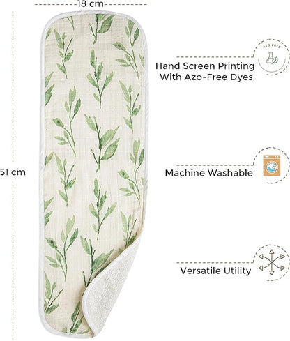 Crane Baby Cotton Muslin Burp Cloths Set of 3, Absorbent Floral Baby Burp Cloths, Newborn Essentials, Registry Must-Haves Pink Floral Burp Cloth