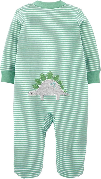 Simple Joys by Carter's baby-boys 2-way Zip Thermal Footed Sleep and Play, Pack of 2