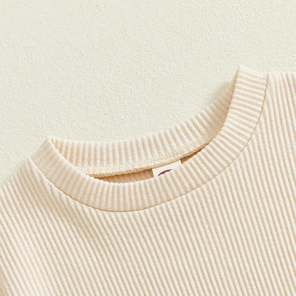 Merqwadd Baby Summer Bubble Romper Infant Boy Girl Short Sleeve Onesie Oversize Cotton T-shirt Bodysuit Top