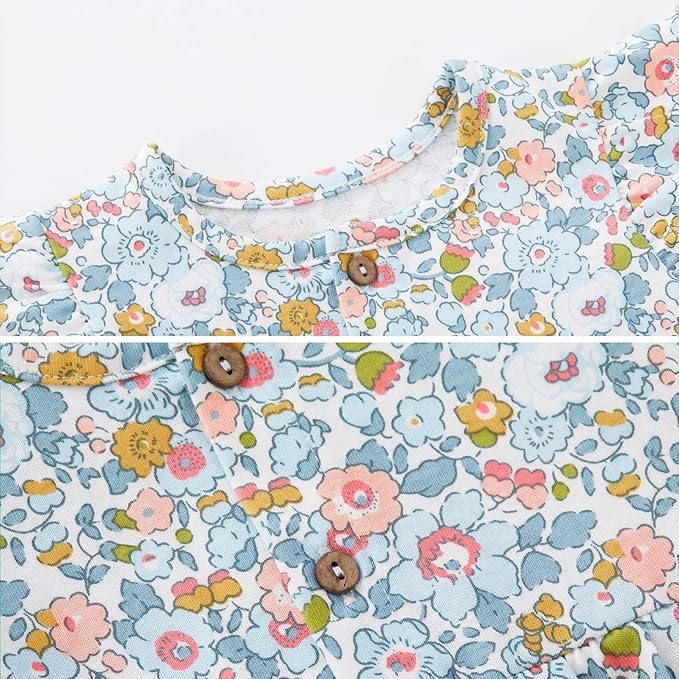 pureborn Baby Girls Boys Bodysuit Super Soft Cotton Romper 0-24 Months