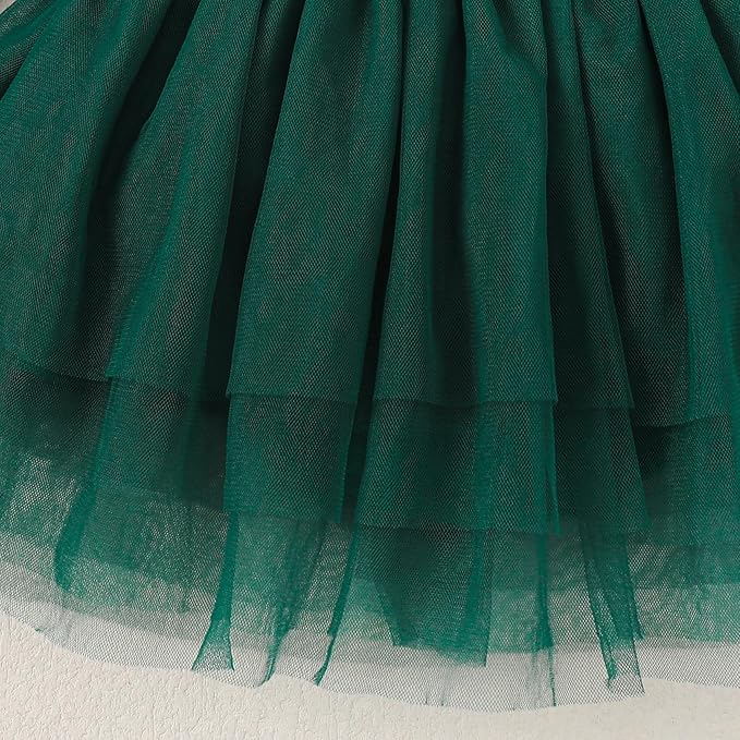 Magic Park 0-18M Infant Bodysuit Tutu Dress Baby Girl Romper Dress Toddler Solid Color Tulle Skirt Baptism Holidays Outfits