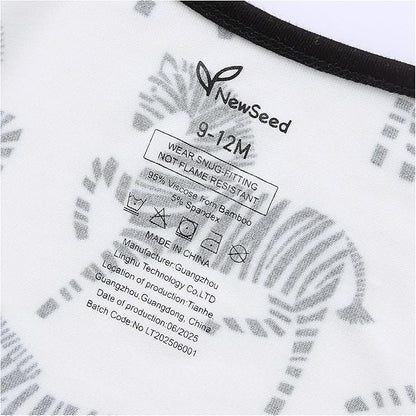 Unisex Infant Neutral Zipped Footies, Viscose from Bamboo 2-Way Zipper Romper Outfit, 0-24 Months One-piece Jumpsuit