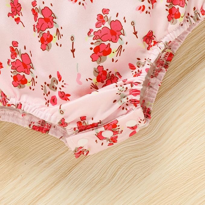 GRNSHTS Newborn Baby Girl Clothes Ruffle Rompers Toddler Fall Outfits for Girls Set Little Girl Fall Winter Clothing