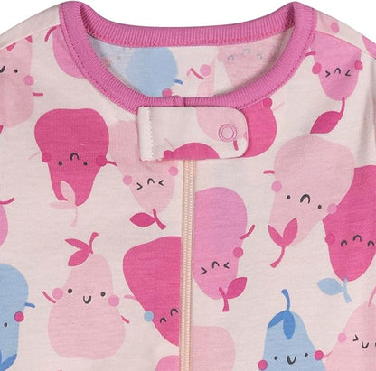 Onesies Brand baby-girls 4-pack Sleep 'N Play Footies Multi Pack