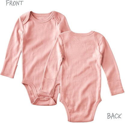 Blake 5-Pack Long Sleeve Bodysuits 100% Organic Cotton Baby Boys & Girls