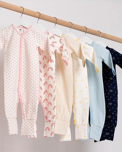 monica + andy On the Go Baby One Piece, 100% Organic Baby Clothes for Girls & Boys, Sizes For Preemie, Newborn, & Infant