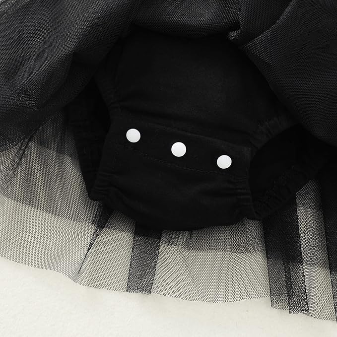 Baby Girl Clothes Infant Ruffle Sleeve Romper Dress Newborn Solid Tutu Skirt Sets Jumpsuit Headband Outfit