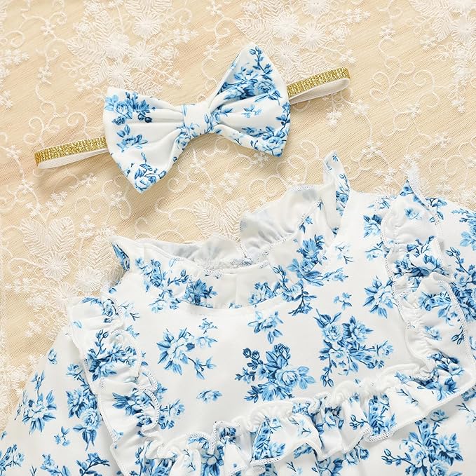 GRNSHTS Newborn Baby Girl Clothes Ruffle Rompers Toddler Fall Outfits for Girls Set Little Girl Fall Winter Clothing
