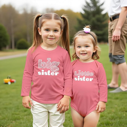 Unordinary Toddler Big Sister Little Sister Outfits Matching Shirts Sibling Gifts girls newborn baby set