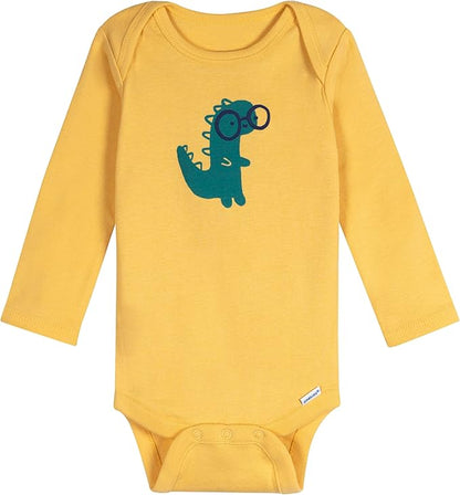 Onesies Brand, Unisex Baby, 6-Pack Long Sleeve Bodysuits