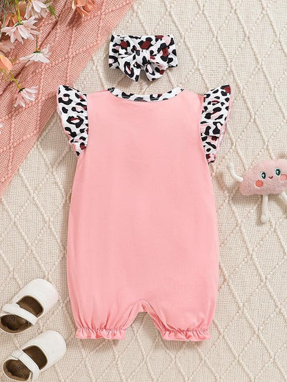 Newborn Baby Girl Clothes Infant Floral Print One-Piece Romper+Jumpsuit+Bodysuit+Hat+Headband