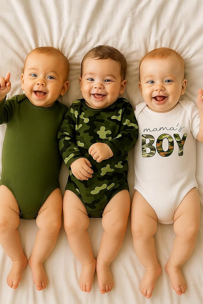 Newborn Infant Baby Boy Romper Fall Winter Long Sleeve Buttoned One Piece Romper Bodysuit 0-24 Months