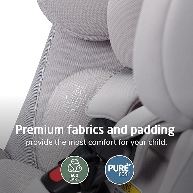 Maxi-COSI Pria Max 3-in-1 Convertible Car Seat, Infant to Toddler Car Seat, ClipQuick Magnetic Chest Clip, Quick-Install Latch, Machine-Washable Cover, 5-100 lbs, Oyster Shell