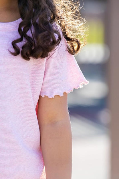 Monica + Andy Crewneck Tee, 100% Organic Cotton Clothes for Girls & Boys, Printed T-Shirt Sizes for Kids, Toddler & Baby