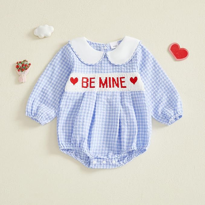 Newborn Baby Boy Fall Winter Clothes Mamas Boy Bubble Romper Smocked Outfit Infant Bodysuit Long Sleeve Onesie