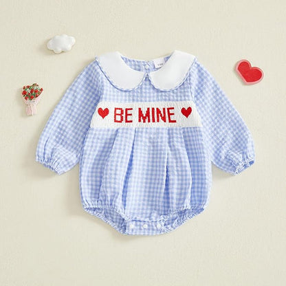 Newborn Baby Boy Fall Winter Clothes Mamas Boy Bubble Romper Smocked Outfit Infant Bodysuit Long Sleeve Onesie