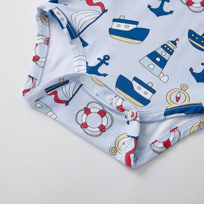 pureborn Baby Boys Girls Bodysuit Super Soft Cotton Romper 0-24 Months