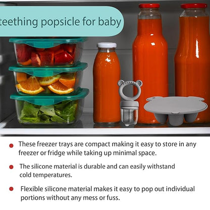 Frozen Breastmilk Teether Tray Breastmilk Teether for Soothing Baby's Gums