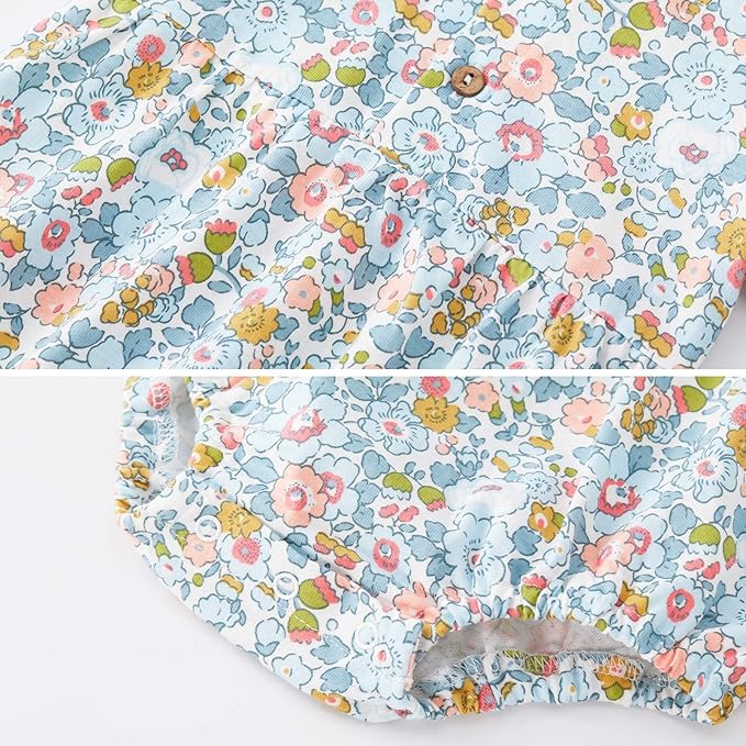 pureborn Baby Girls Boys Bodysuit Super Soft Cotton Romper 0-24 Months