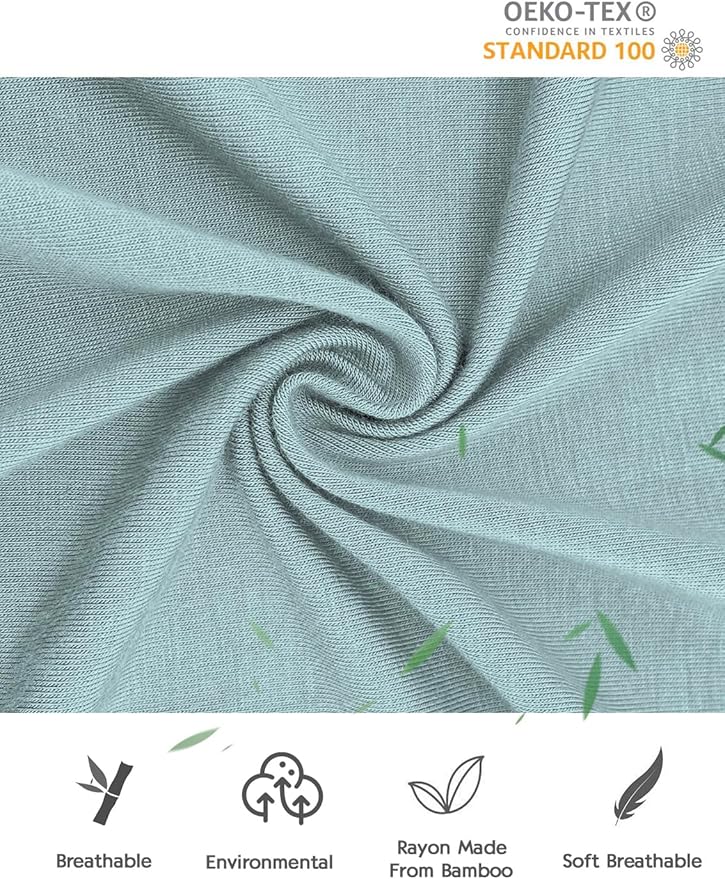 Jimonda Bamboo Baby Pajamas,Unisex Boys Girls One-Piece Footies,Long Sleeve Sleepers 2-Way Zip closure Romper