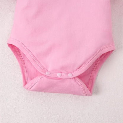 LYSMuch Baby Girls Ruffle Long Sleeve Bodysuit Infant Solid Color Top Jumpsuit Clothes