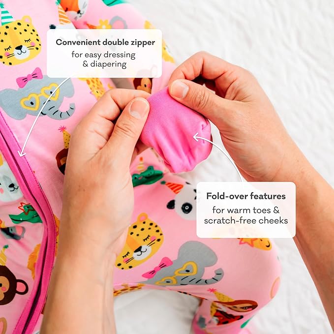 Little Sleepies Pajamas for Baby Boys & Girls, Viscose from Bamboo Baby Pajamas, Preemie & Newborn Sleepers, 2-Way Zipper PJs