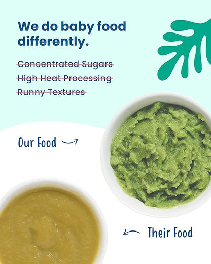 Amara Organic Baby Food - Stage 2 - Kale Potato - Baby Cereal to Mix With Breastmilk, Water or Baby Formula - Shelf Stable Baby Food Pouches Made from Organic Fruit and Veggies - 14 Pouches, 3.5oz Per Serving
