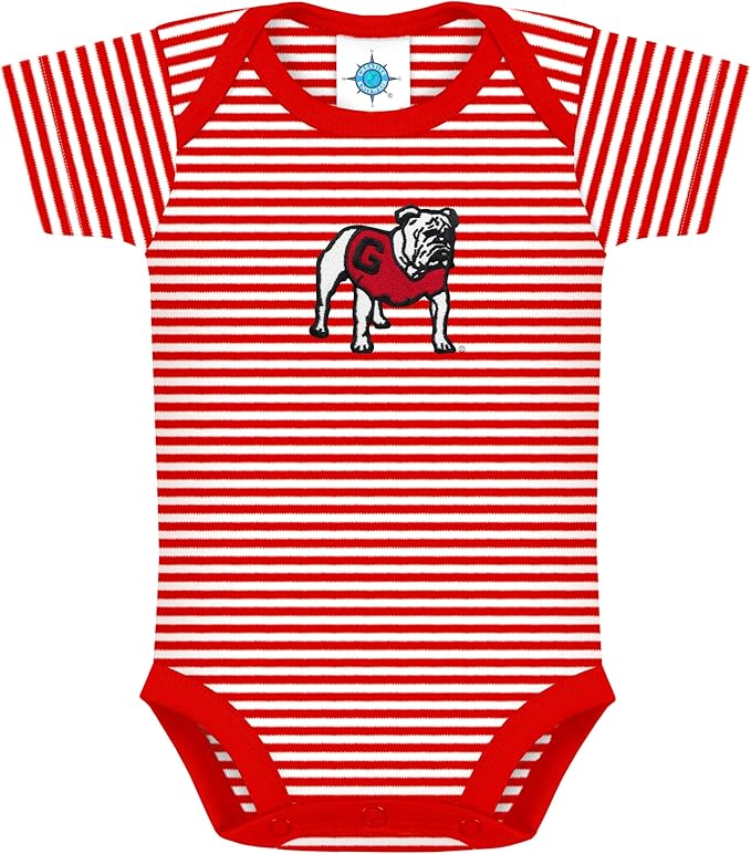 Creative Knitwear College Baby NCAA Infant Striped Bodysuit