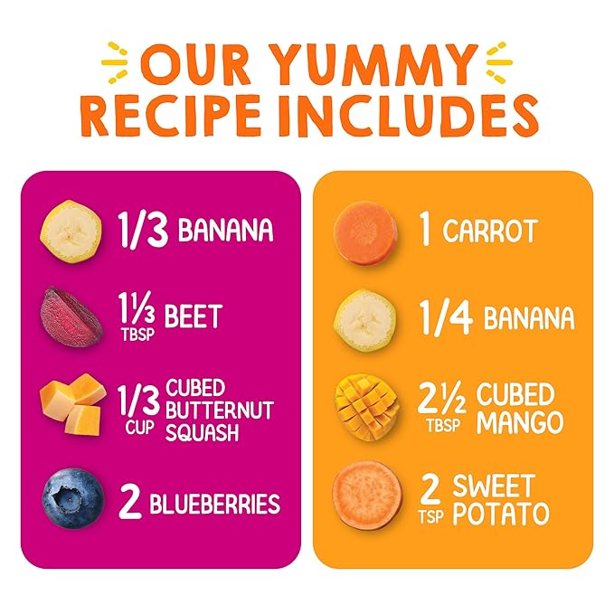 HAPPYTOT Organics Stage 4 Baby Food Pouches, Gluten Free, Vegan Snack, Love My Veggies, Fruit & Veggie Puree, Variety Pack, 4.22 Ounce (Pack of 16), Amazon Exclusive