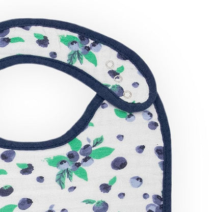 Little Unicorn Premium Classic Bib 3 pack | Adjustable as baby grows | Soft fabric on skin | Great for first time eaters (Berry Lemonade)