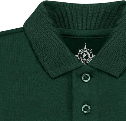 Creative Knitwear College Baby Polo Bodysuit Solid - Team Logo, Multiple Colors, for Boys & Girls (0-12 Months)