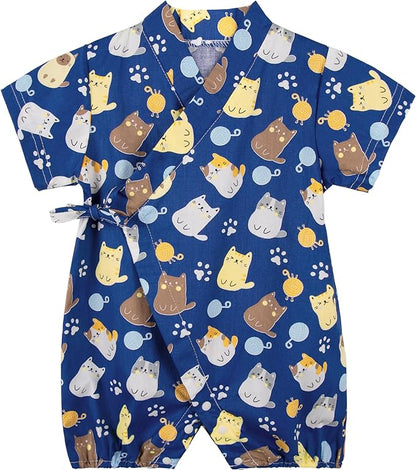 Baby Romper Kimono Robe Cotton Japanese Pajamas