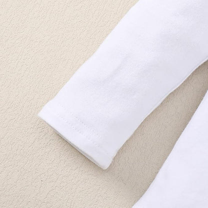 12M-14Y Toddler Baby Girls T Shirt Solid Color Blouse Ruffle Top Cotton Casual Tees Plain Shirt