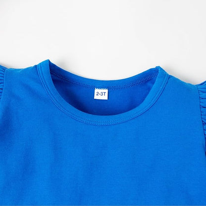 LYSMuch Toddler Baby Girls Long Sleeve Ruffle T Shirt Kids Casual Plain Solid Top Blouse T-Shirt Undershirt