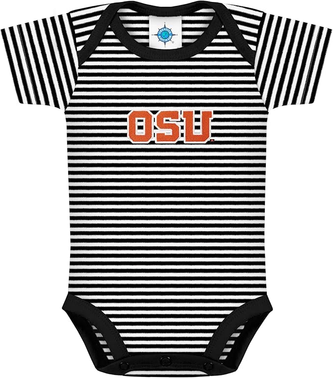 Creative Knitwear College Baby NCAA Infant Striped Bodysuit
