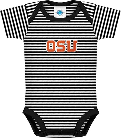 Creative Knitwear College Baby NCAA Infant Striped Bodysuit
