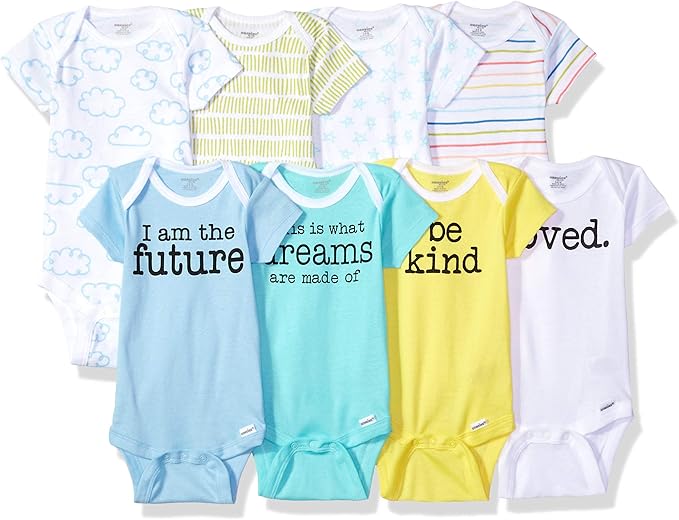 Onesies Brand unisex-baby 8-pack Short Sleeve Mix & Match Bodysuits