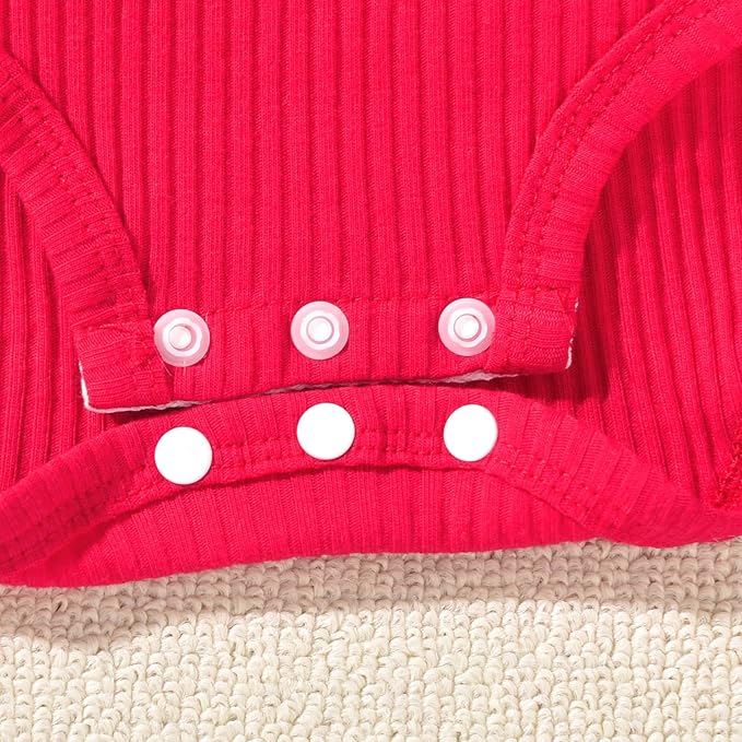 Unutiylo Preemie Newborn Baby Girl Clothes Romper Suspender Dress Fall Winter Outfits Ruffle Long Sleeve Jumpsuit