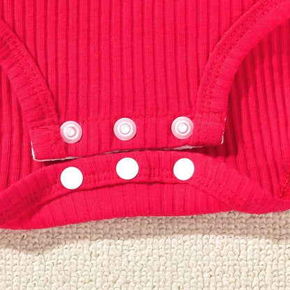 Unutiylo Preemie Newborn Baby Girl Clothes Romper Suspender Dress Fall Winter Outfits Ruffle Long Sleeve Jumpsuit